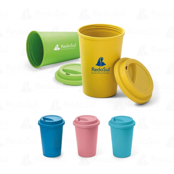 Copo para Viagem Personalizado em Fibra de Bambu Copo para Viagem Personalizado em Fibra de Bambu